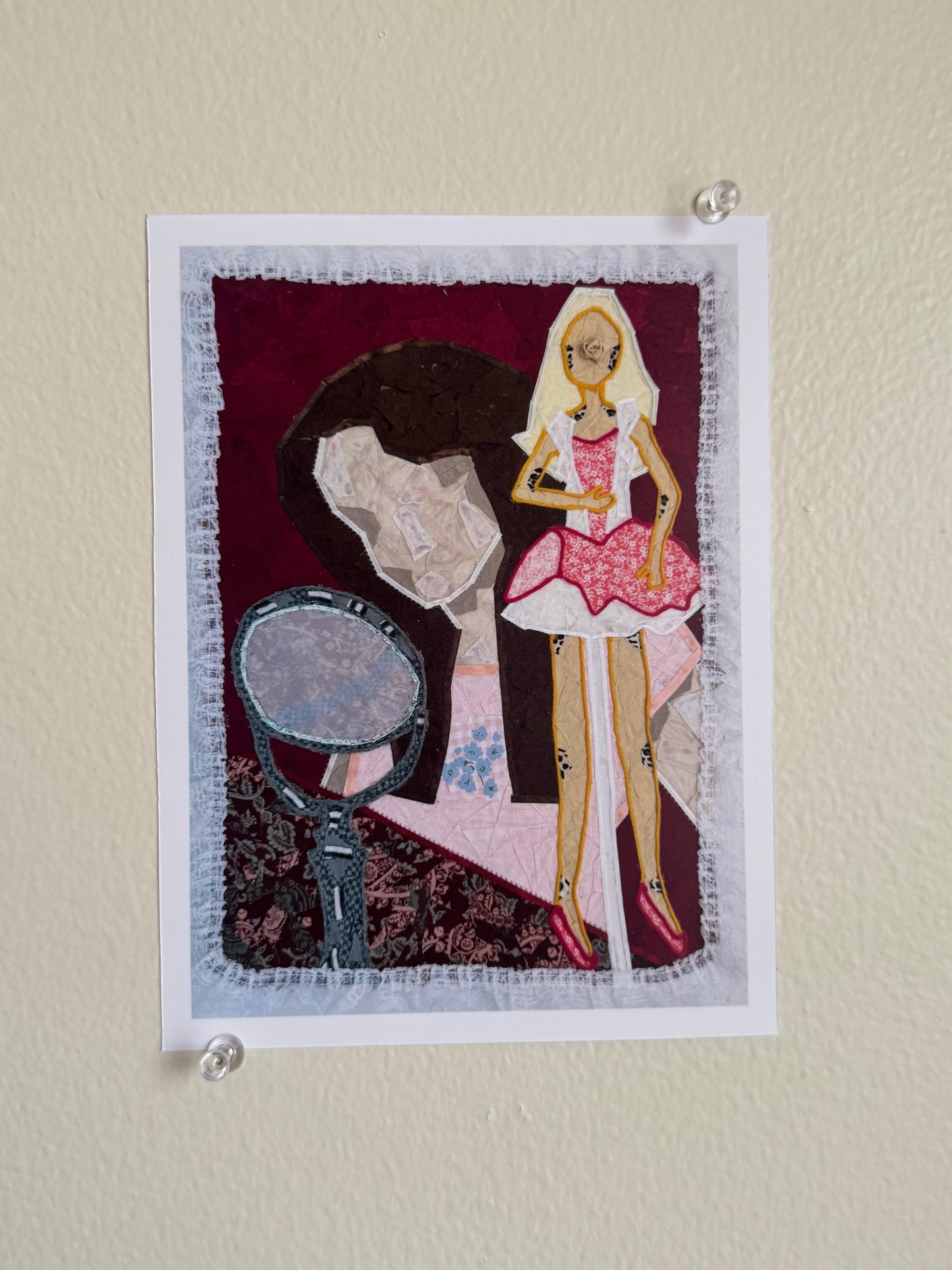 Art Prints - Girl and Barbie Portrait