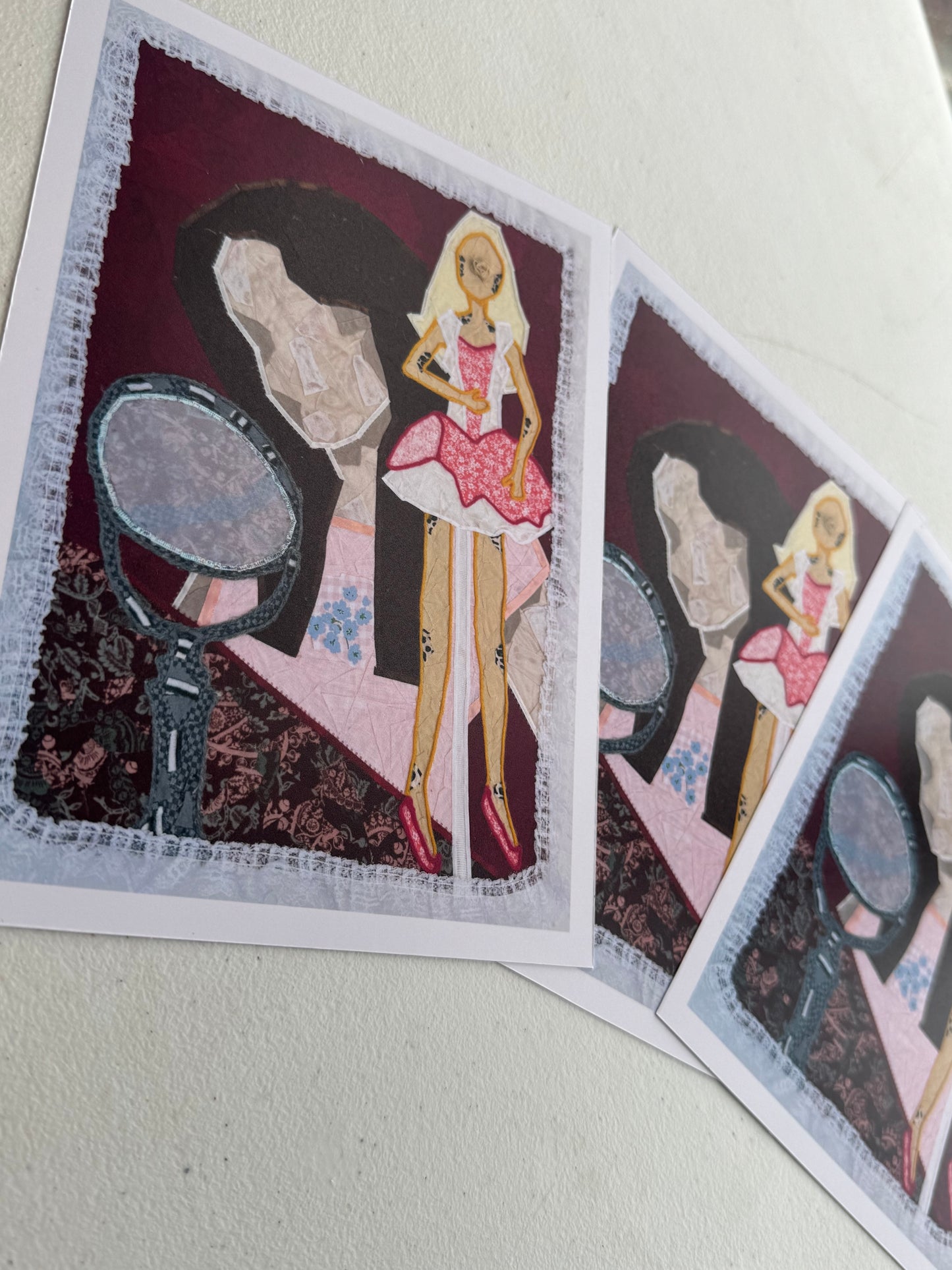 Art Prints - Girl and Barbie Portrait