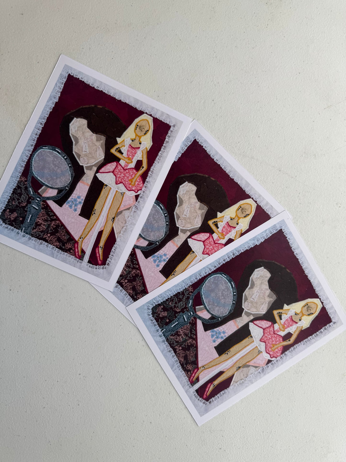 Art Prints - Girl and Barbie Portrait