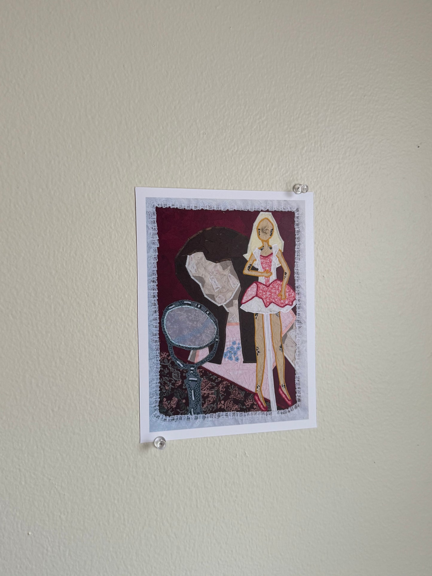 Art Prints - Girl and Barbie Portrait