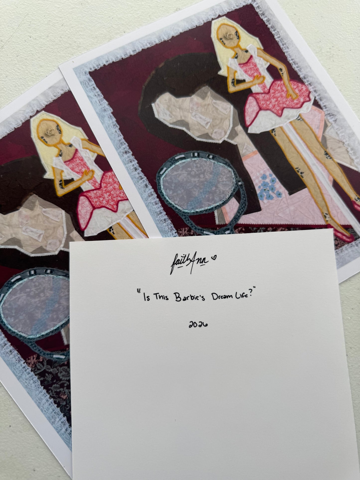 Art Prints - Girl and Barbie Portrait